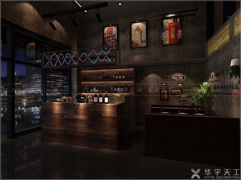 深圳餐厅装修 - 一锅两头牛火锅店餐厅装修案例